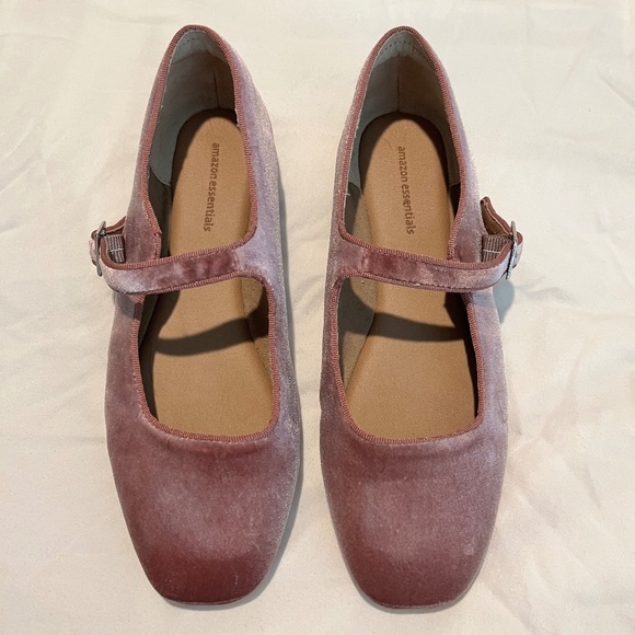 Velvet Mary Jane Ballet Flat - Picture 1 of 3